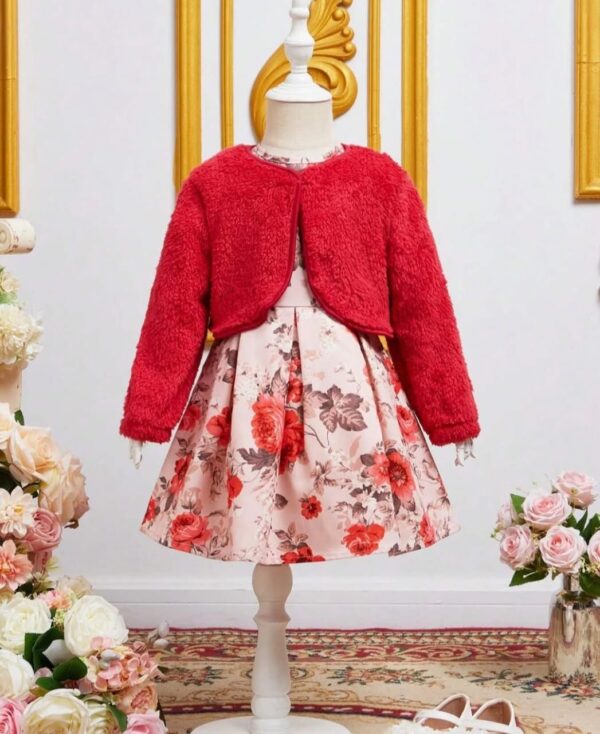 Conjunto vestido y chaleco